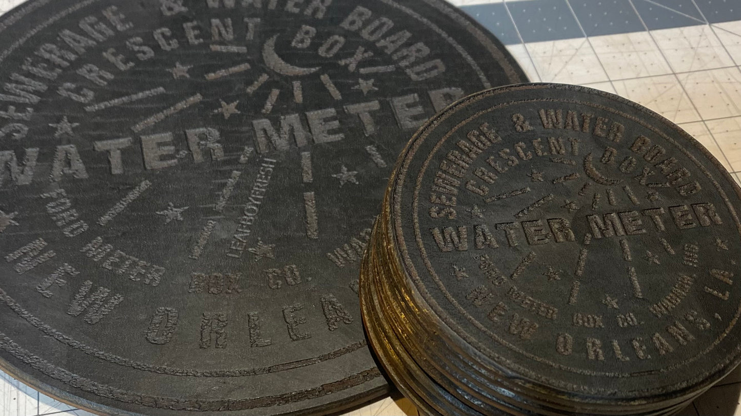 Leather Drink Coasters - Set of 4