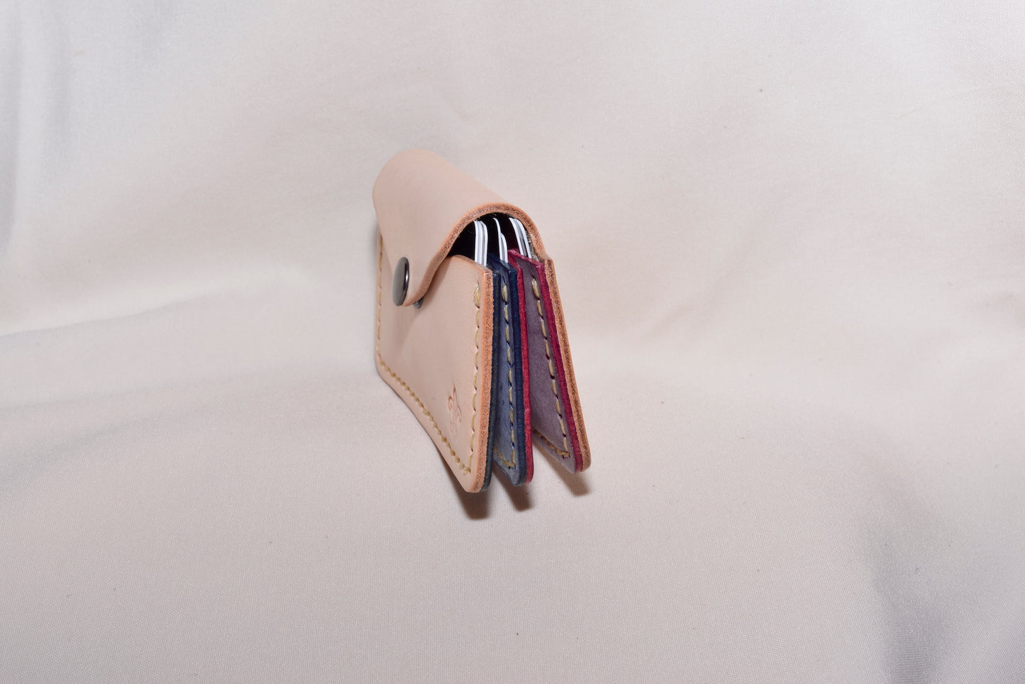 Three Pocket Business Card Holder