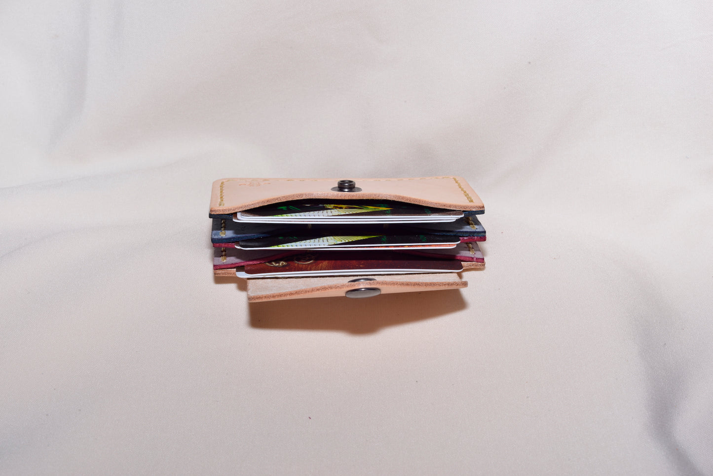 Three Pocket Business Card Holder